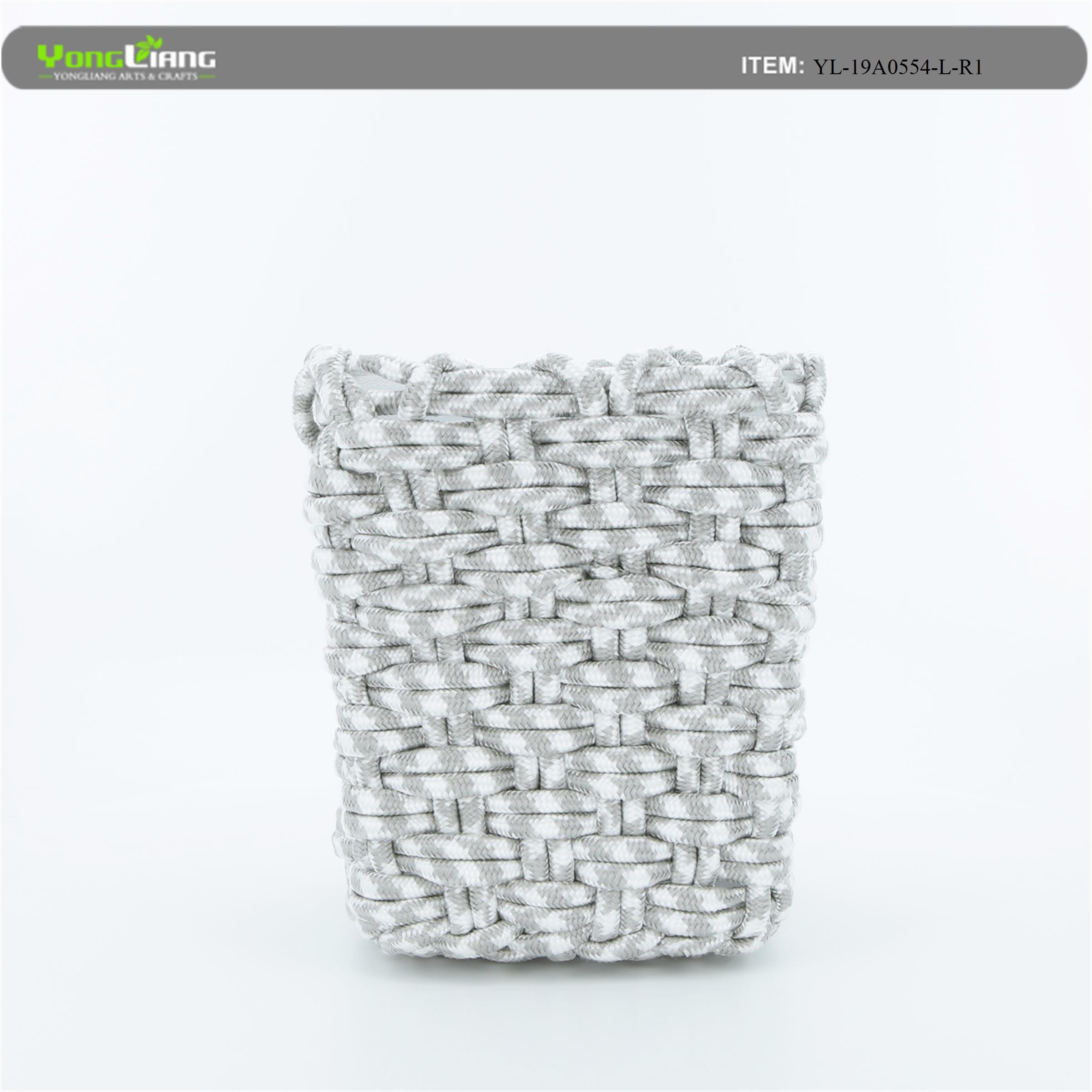 Polypropylene Rope Weaving Waste Basket