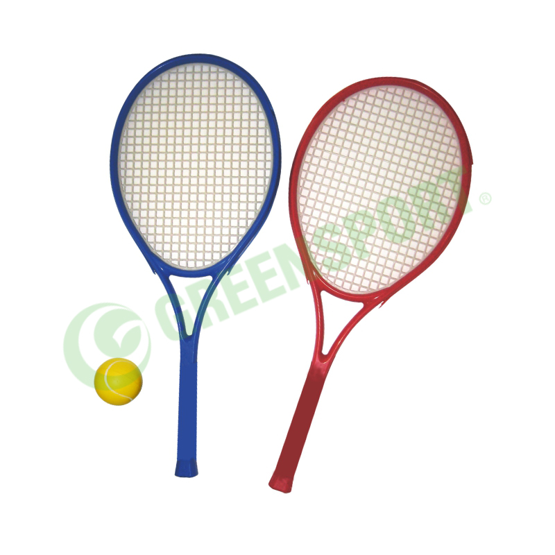 PLASTIC tennis set colorful rackets with soft PU tennis ball for kids toys