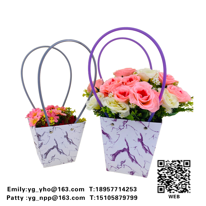 Paper bag bouquet package coated gift bag waterproof