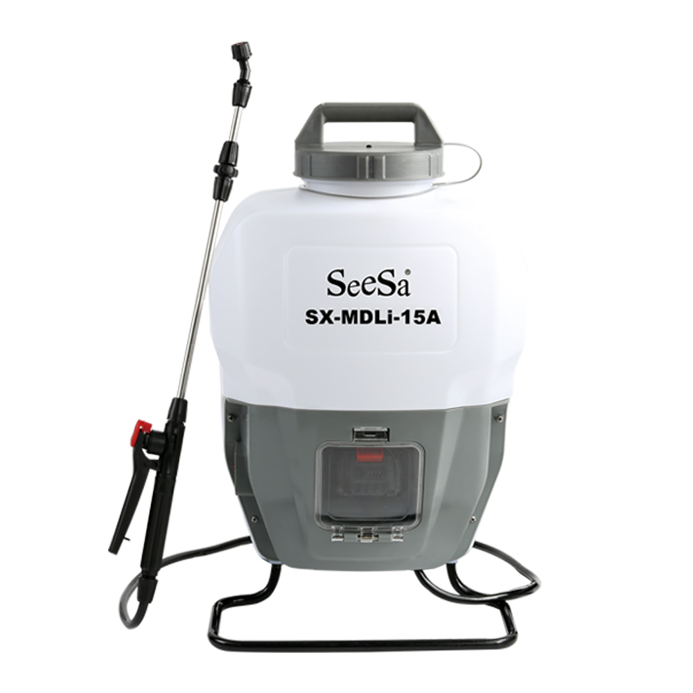 Seesa new 15L agriculture garden lithium battery pump knapsack electric fertilizer sprayer with elastic wand