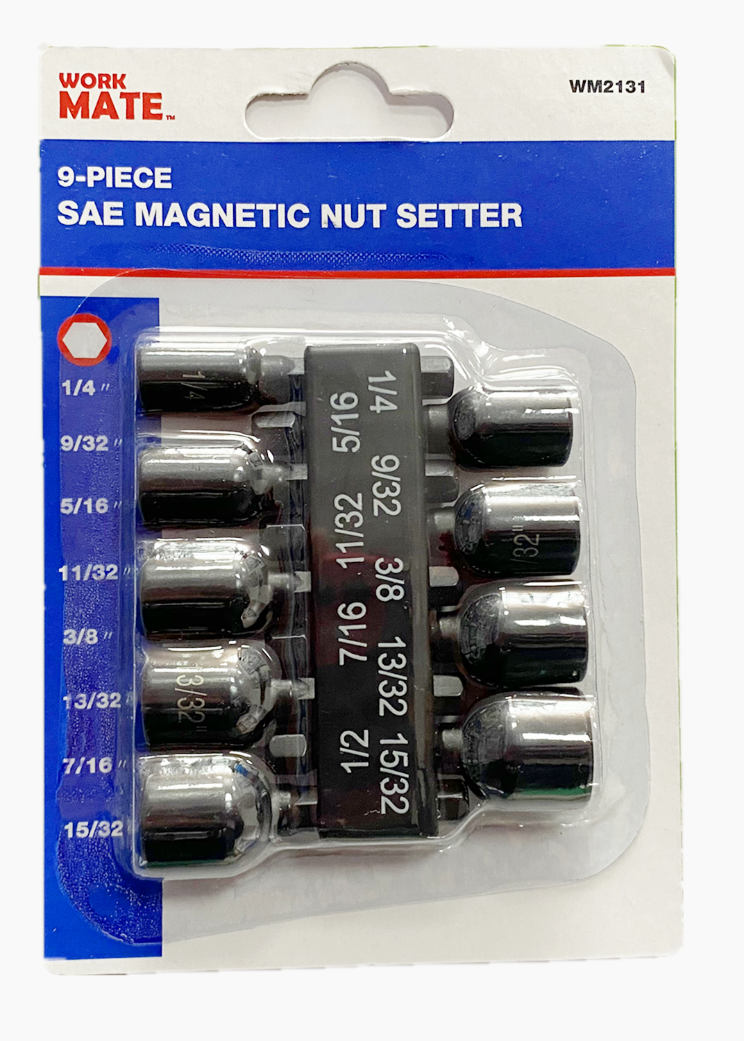 9pcs Sae Magentic Nut Setter