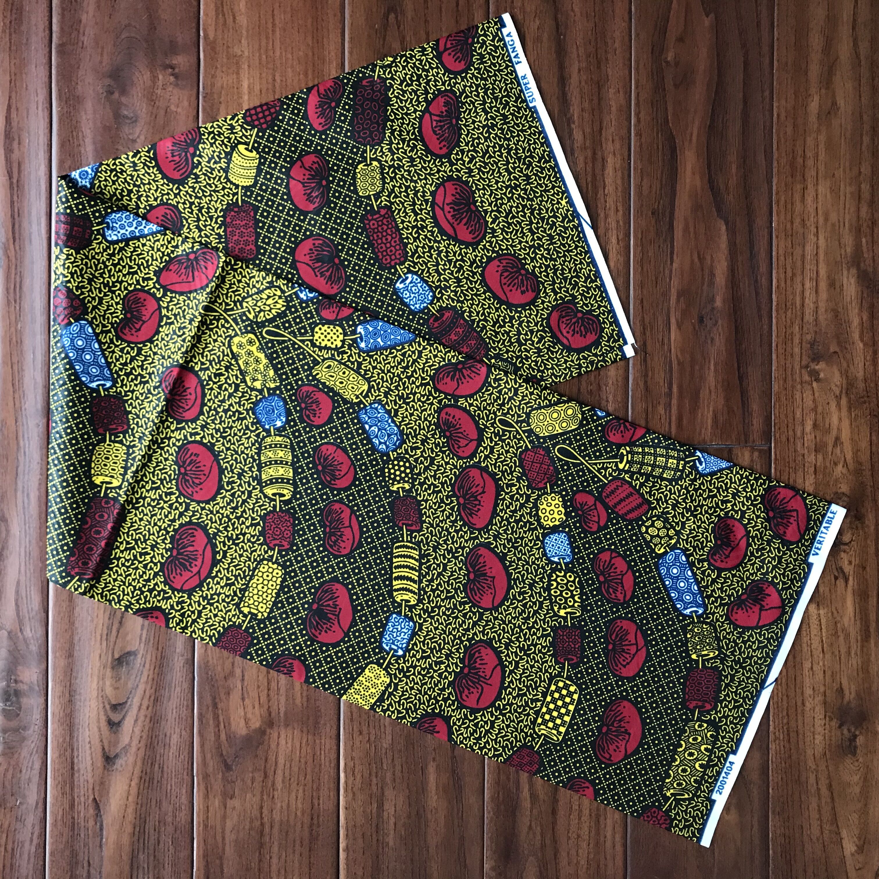poly one side wax printed fabrics
