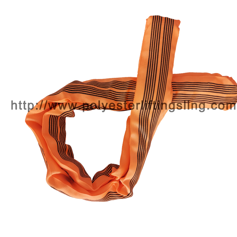 10ton 12ton 20ton 30ton 50ton capacity polyester pipeline round webbing sling belt lifting sling