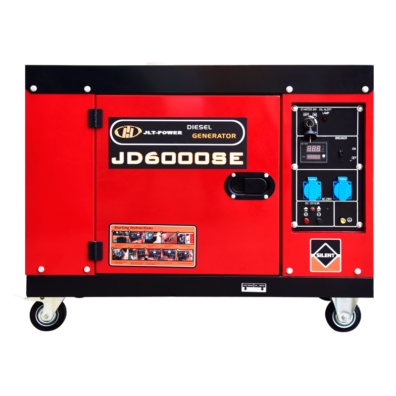 Air cooled diesel generator soundproof for home use rated power 4.5kw