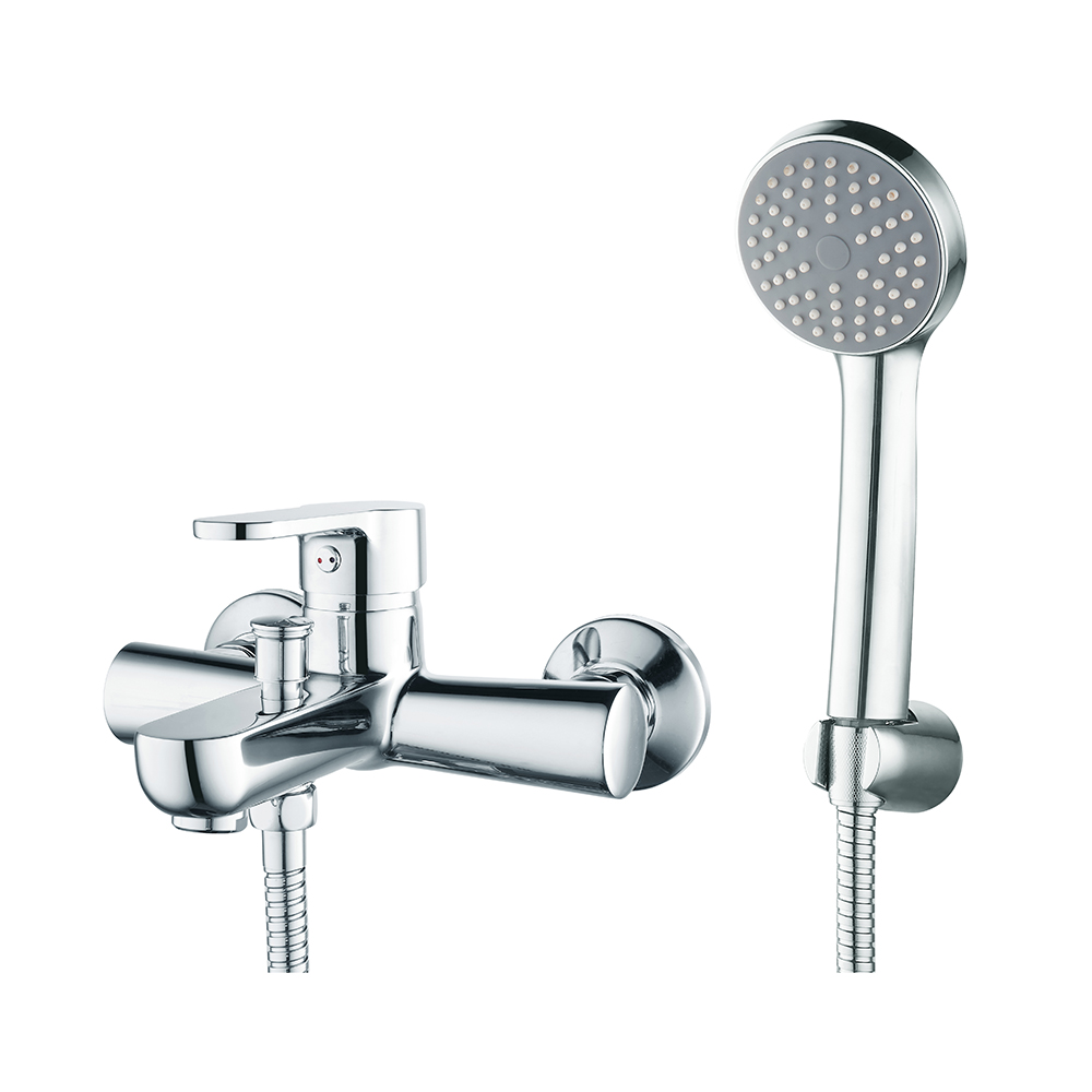 TIEMA ZS60101XNew design wall mounted Chrome wall mount bathroom shower bath faucets faucet set Bathtub Faucet