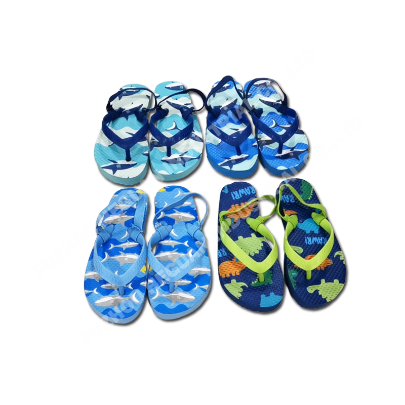Toddler boy flip flops PE sole with printing