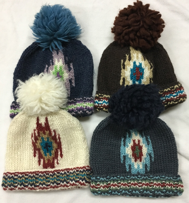 100%wool handknit beanie
