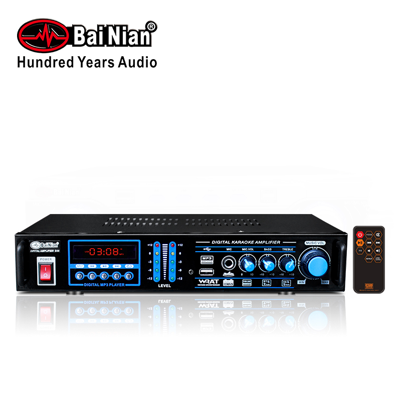 Amplifier(DC12V Stereo Digital Home Amplifier for Karaoke Sound System)Bass Treble Control