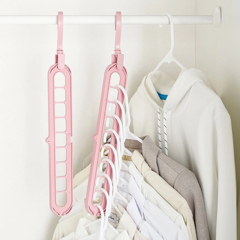 9 Holes 360 Rotating Wardrobe Clothes Storage Space Saving Magic Hanger