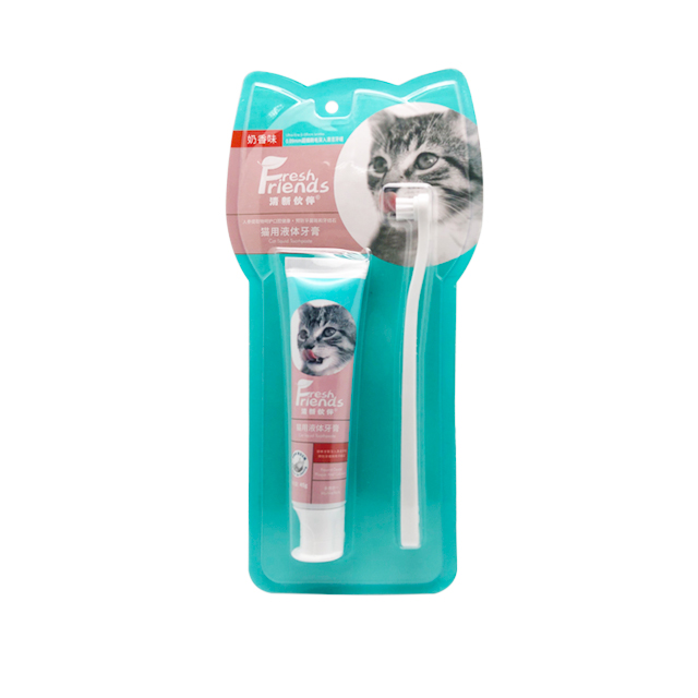 Cat Liquid Toothpaste with brush set