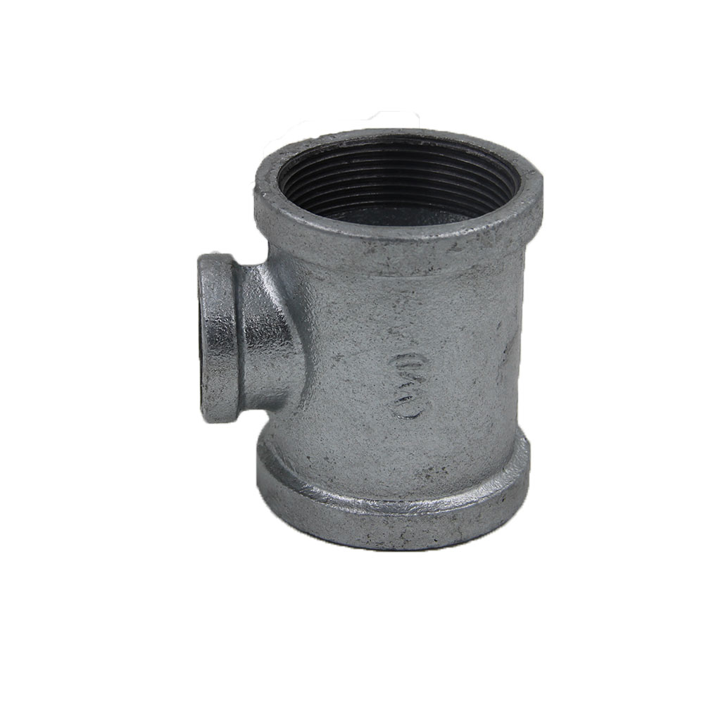 Black banded Malleable Iron Reducing Tee