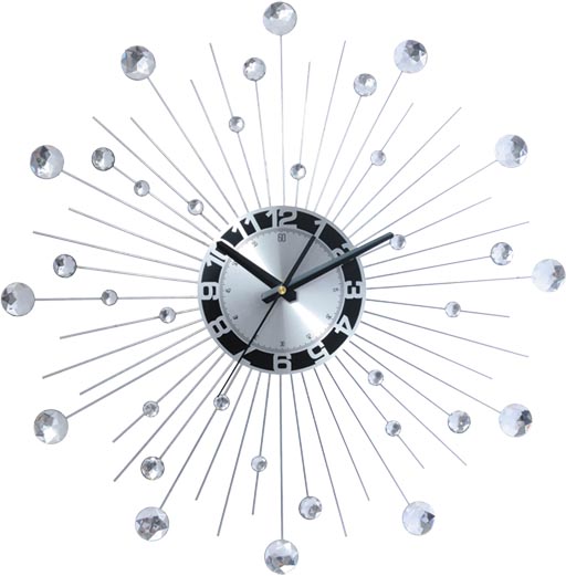 Metal clock; Metal wall clock; Decorative clock; simple round 20inch 50cm wall clock
