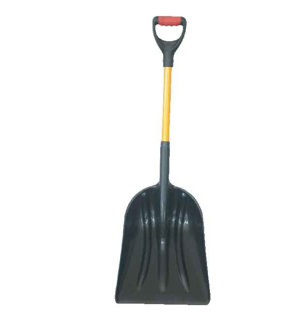 Pp Material Snow Shovel With Fiberglass Handle
