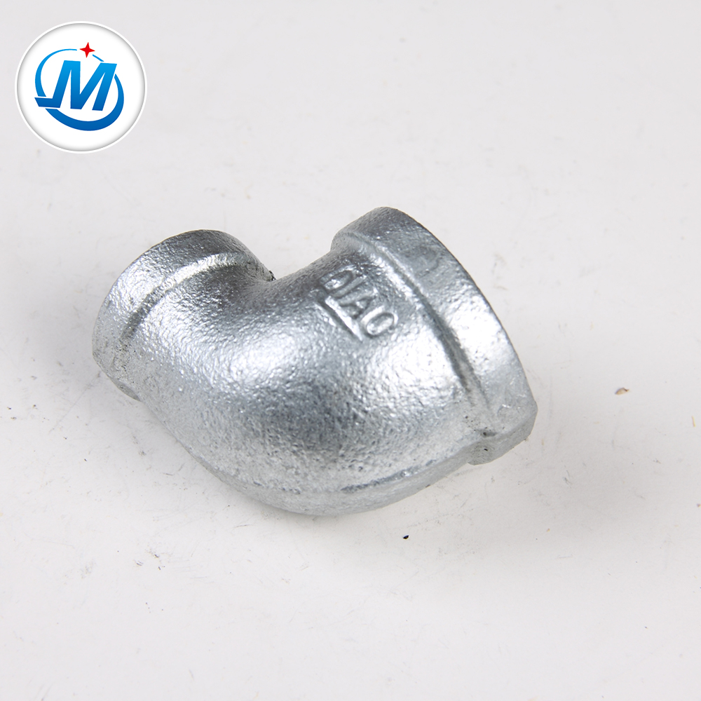 Hot dipped Galvaznied banded Malleable Iron Reducing Elbow 90Degree