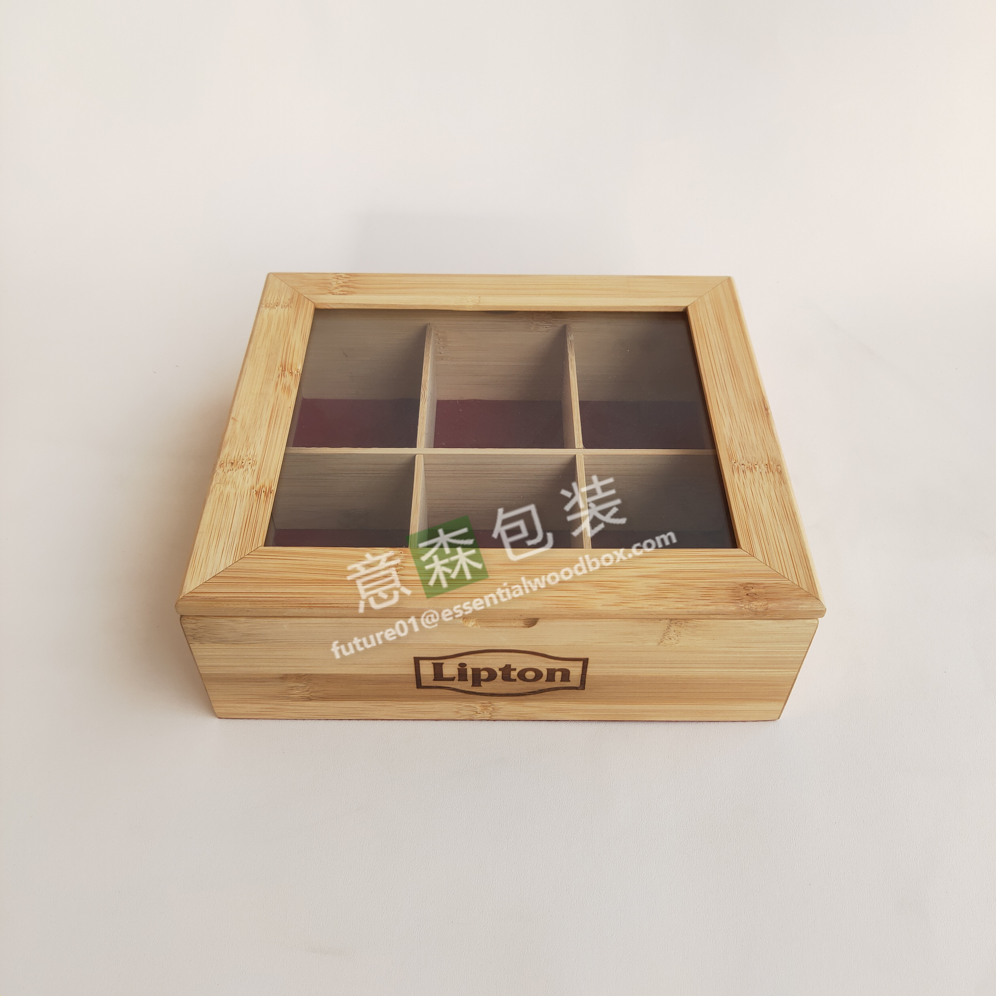 Bamboo tea box