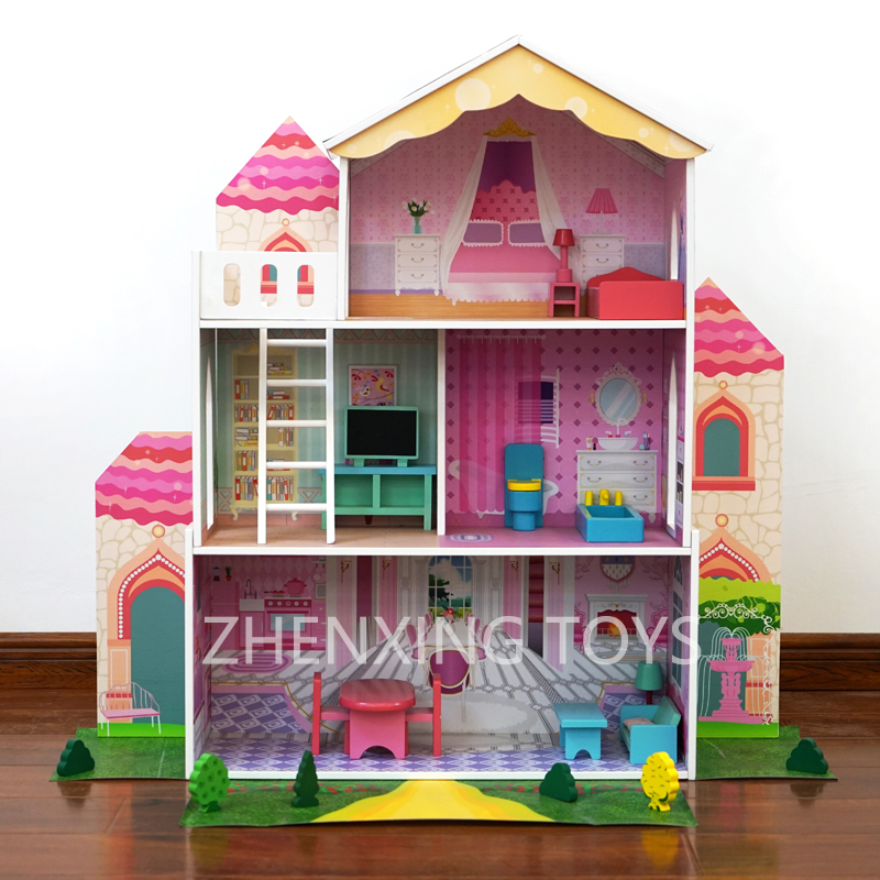 pink doll house