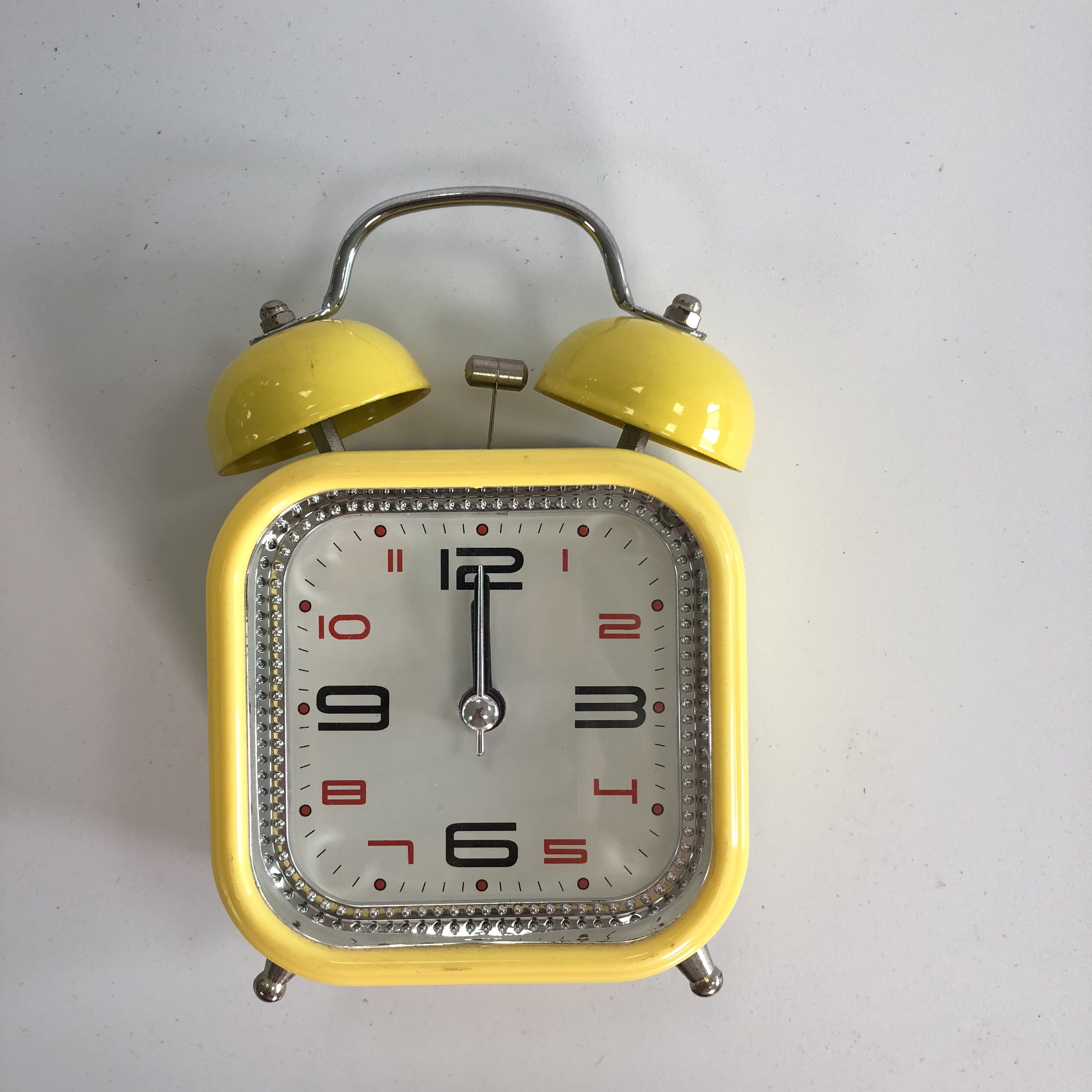 Square colorful bell alarm clock