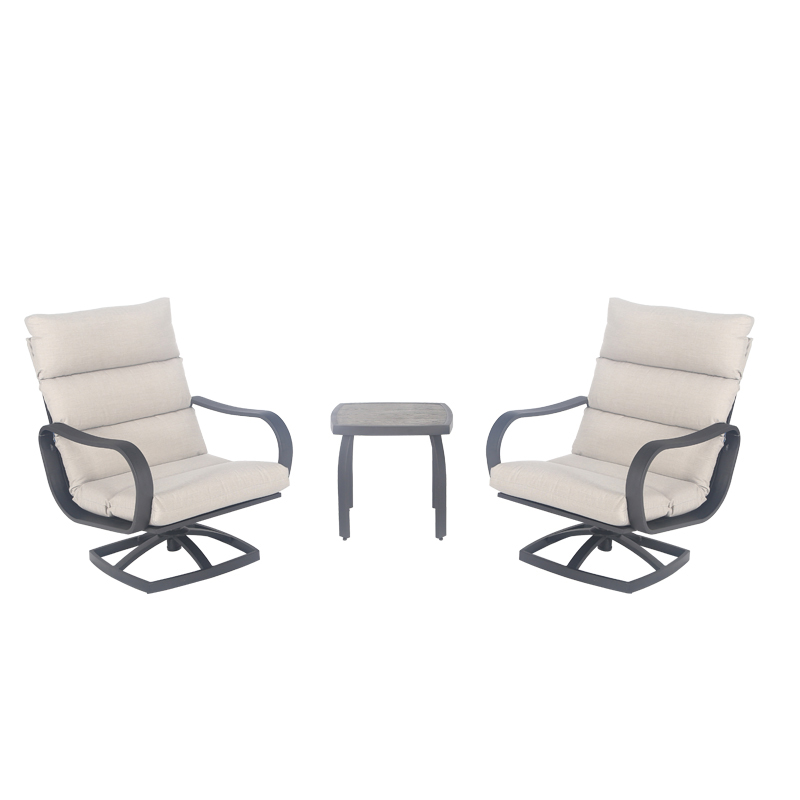 1 Outdoor leisure furniture Outdoor 3pc Aluminum Small Space Set