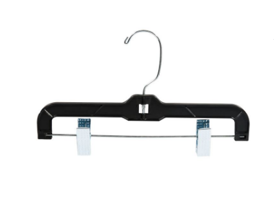Custom 11 inch Plastic Children Kids Pants Trouser Skirt Clothes Hanger with Clips