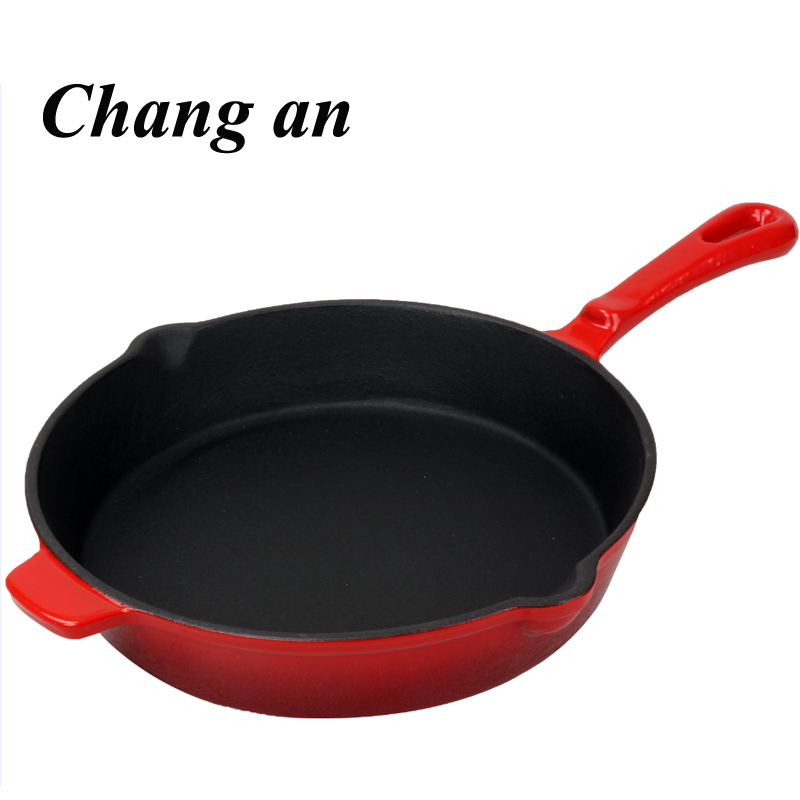 26cm enameled cast iron skillet