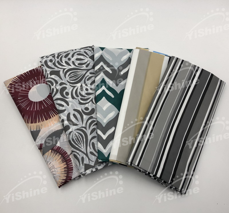 Plastic printing shower curtain