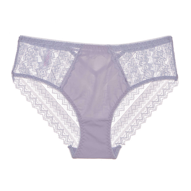 Flower lace comfortable Nylon material lady underwear
