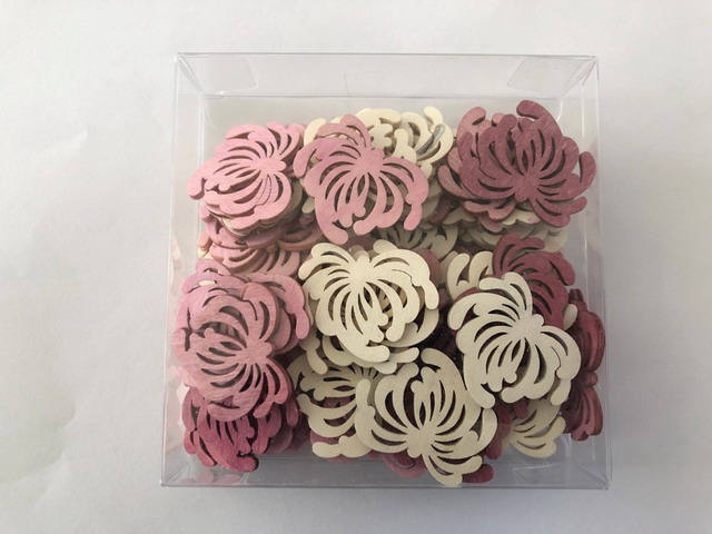 wooden flower in pvcbx