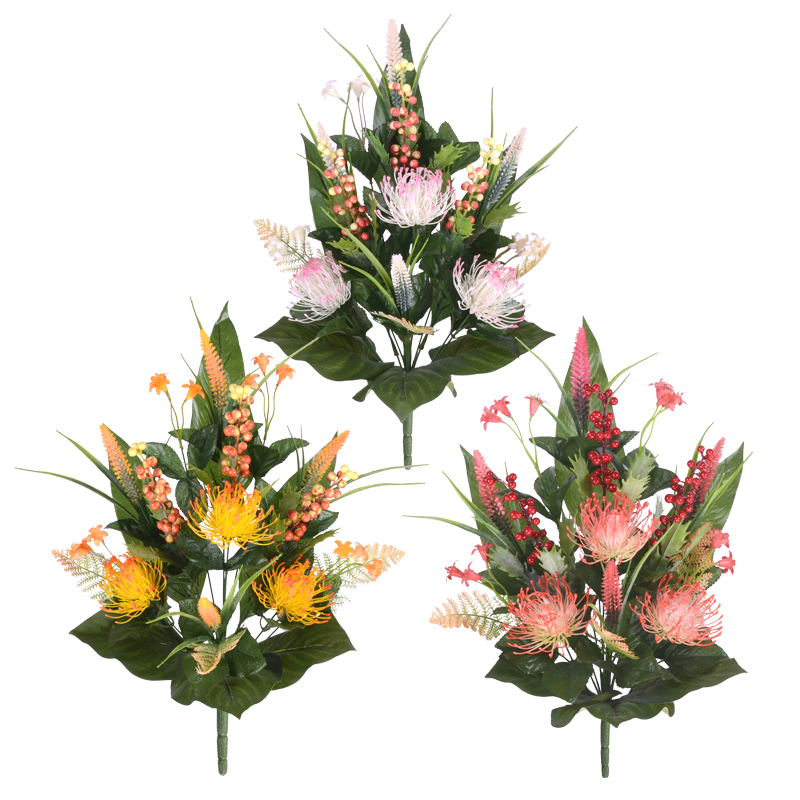 14125139 mix plastic flower bush X14
