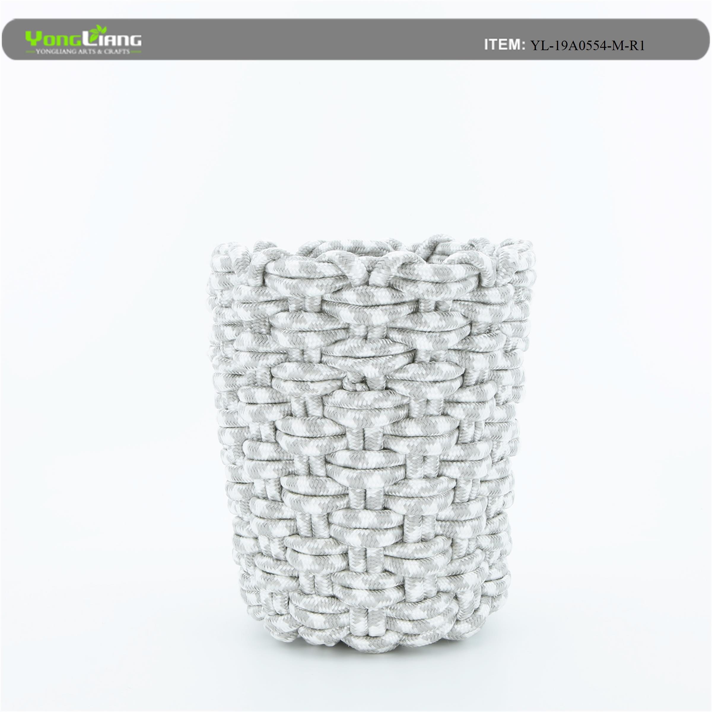 Polypropylene Rope Weaving Waste Basket