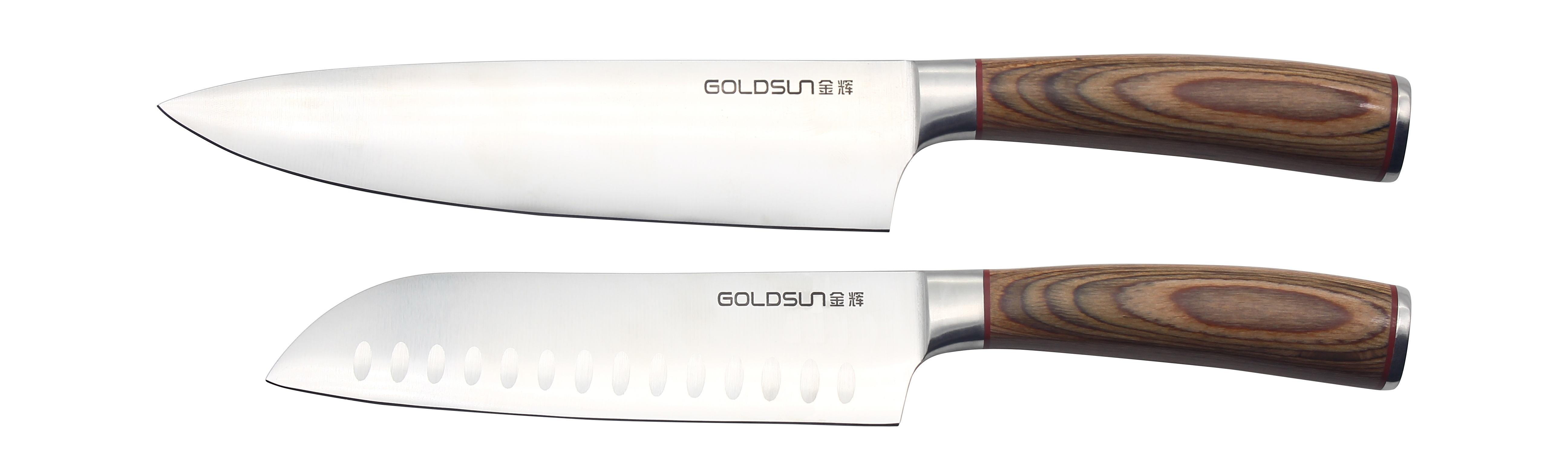 B3N pakkawood handle:chef's knife, santoku knife, slicing knife, bread knife, steak knife，utility knife, paring knife
