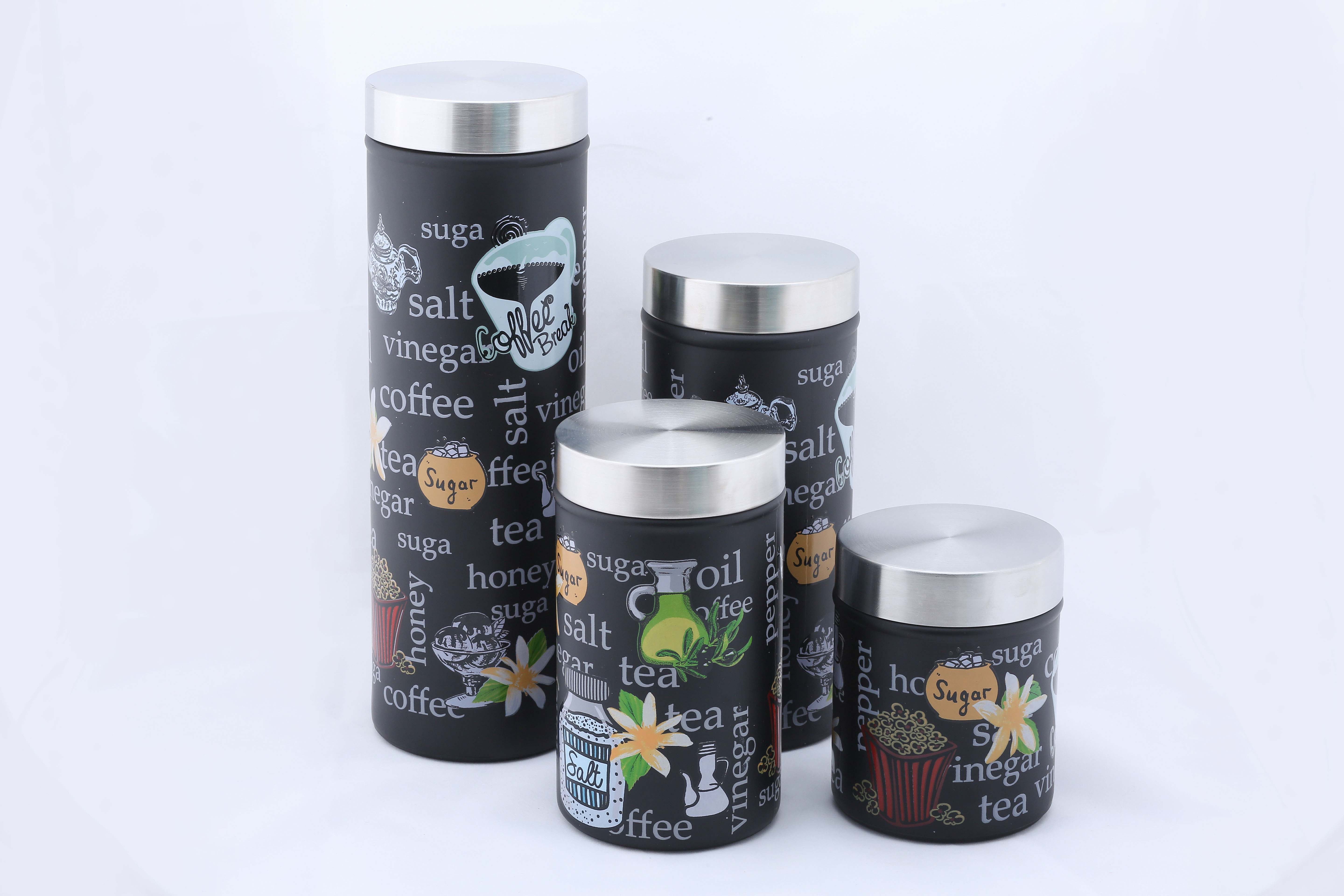 Glass storage jar
