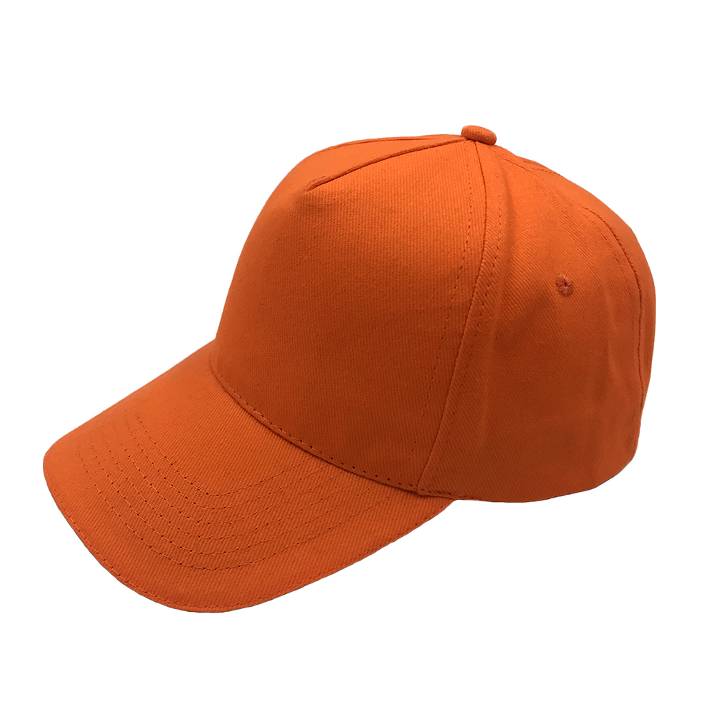 100% heavy brushed cotton 5 panel baseball cap with sandwich