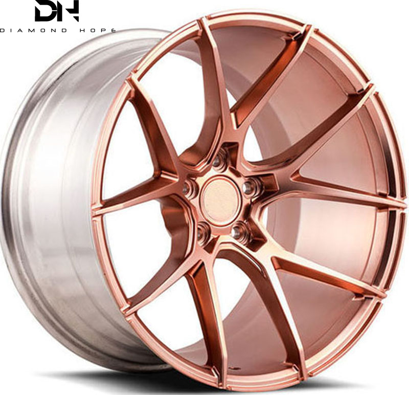 1-Piece Customized Pink Forged Wheel Rims for Car