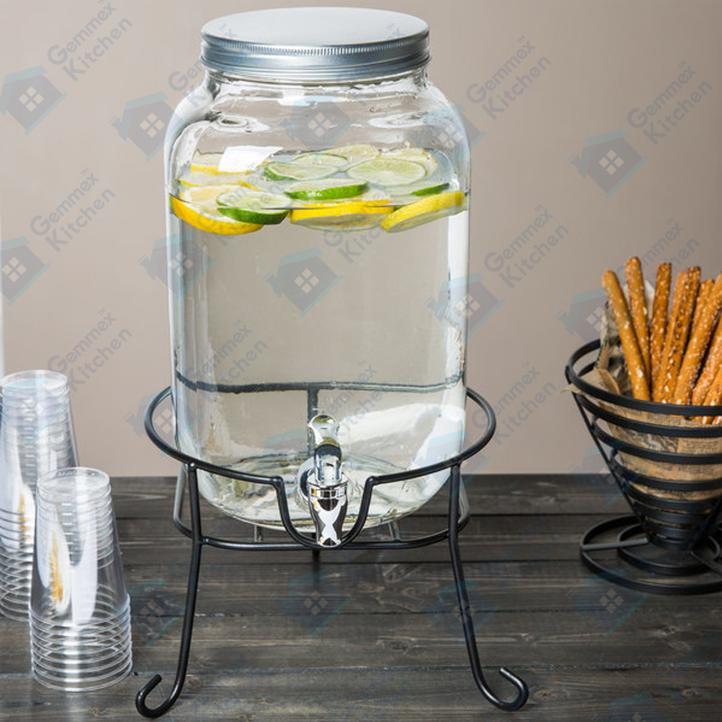 Glass beverage dispenser
