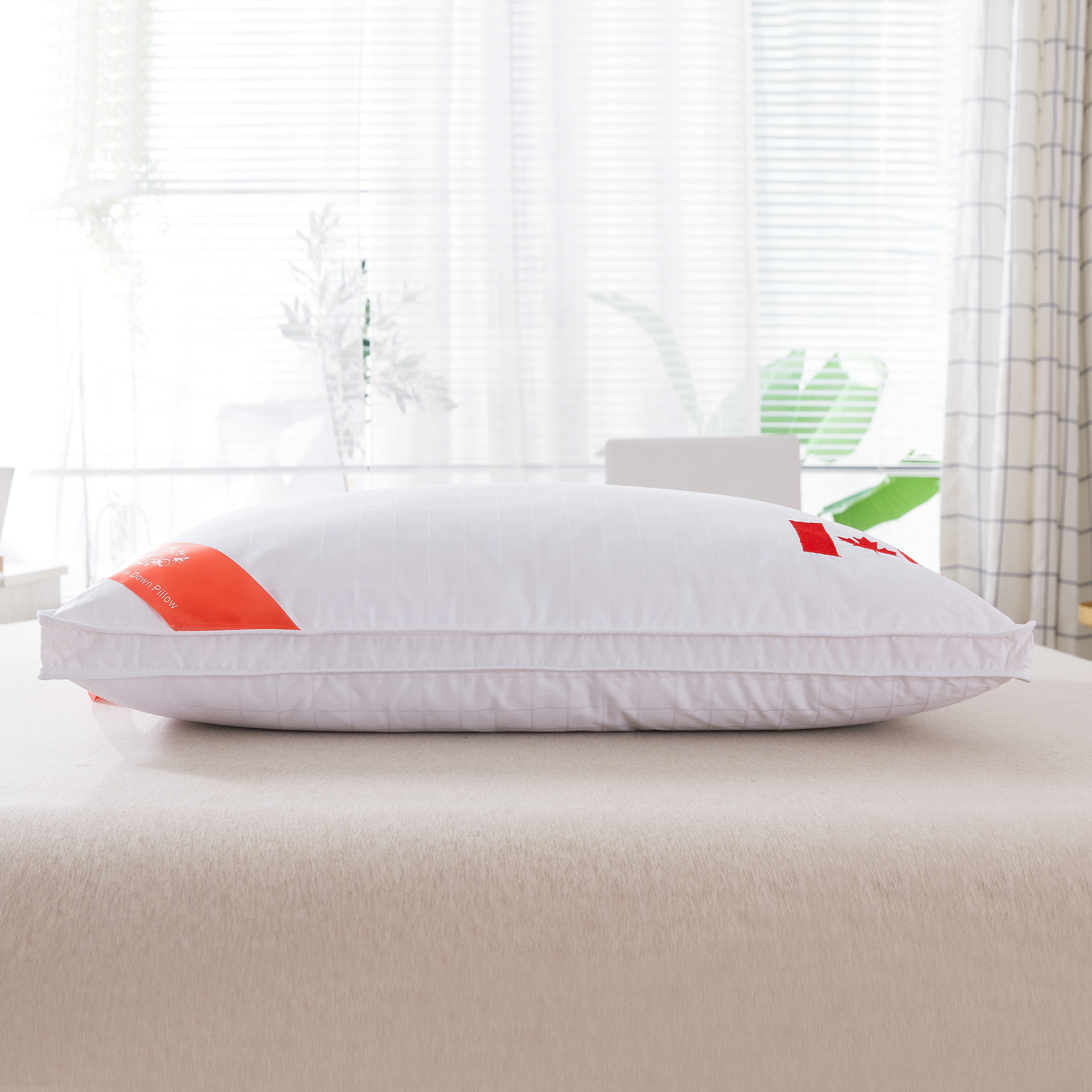 Luxury 300TC box Jacquard Hungarian Siberian Canadian Goose Down pillow