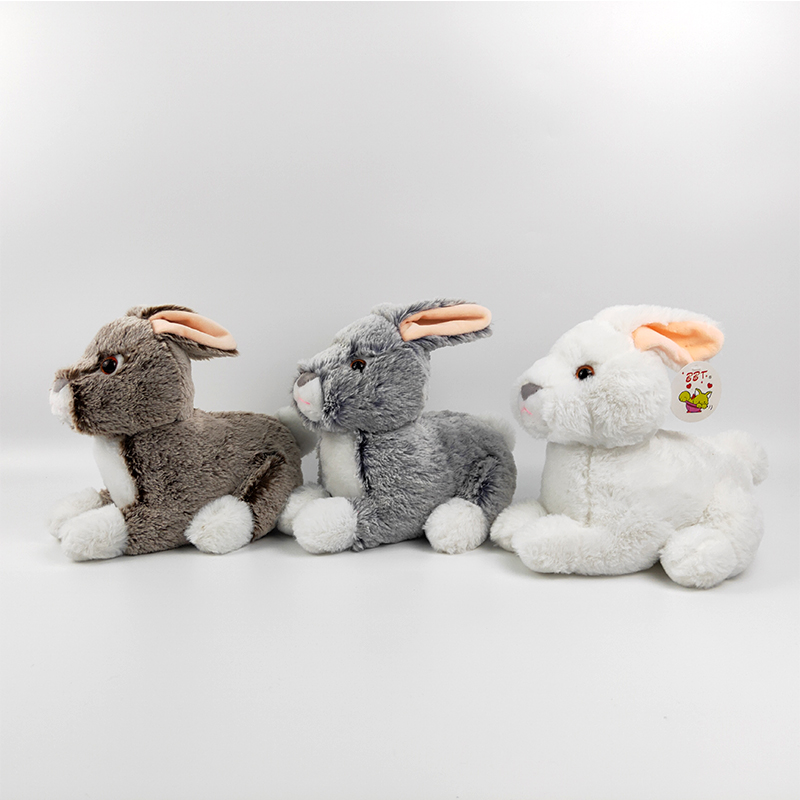 20cm plush lying rabbit for Easter Day soft stuffed rabbit toy