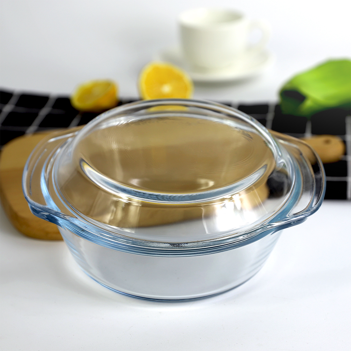 2020new Product Idea Glass Casserole Glass Cook Wares Oven Safe Glass Pot