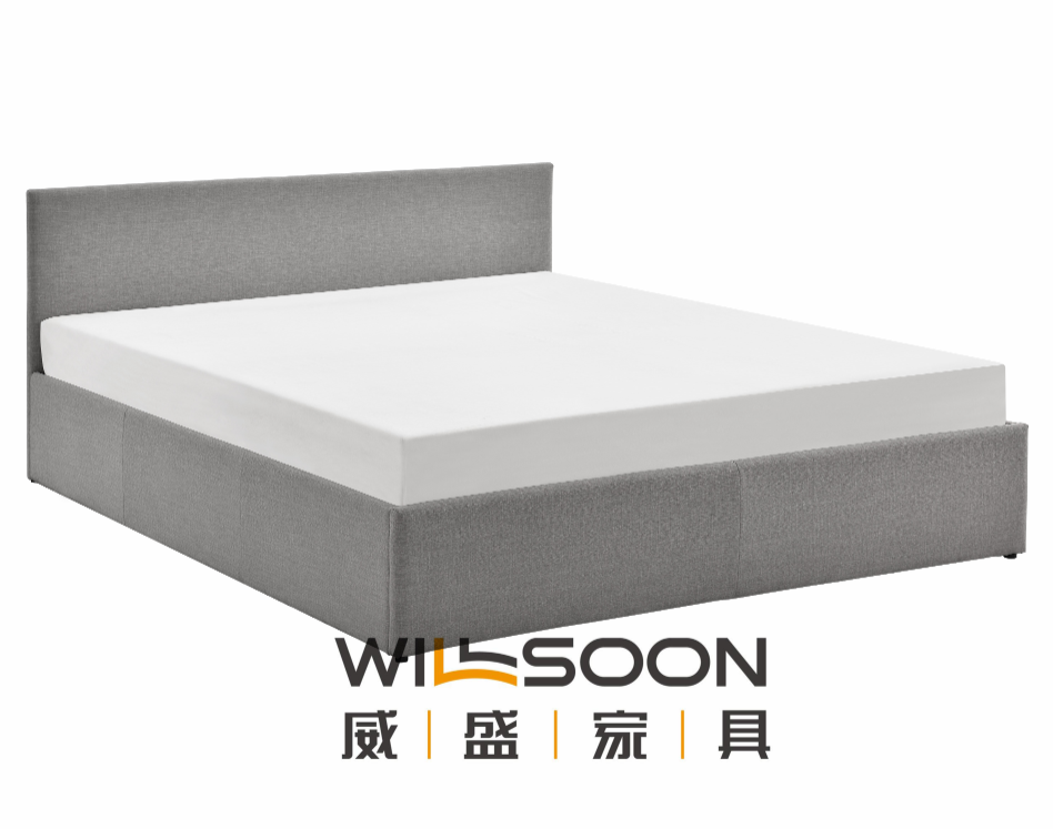 Modern style bed frame with Gaslift storage 2166G