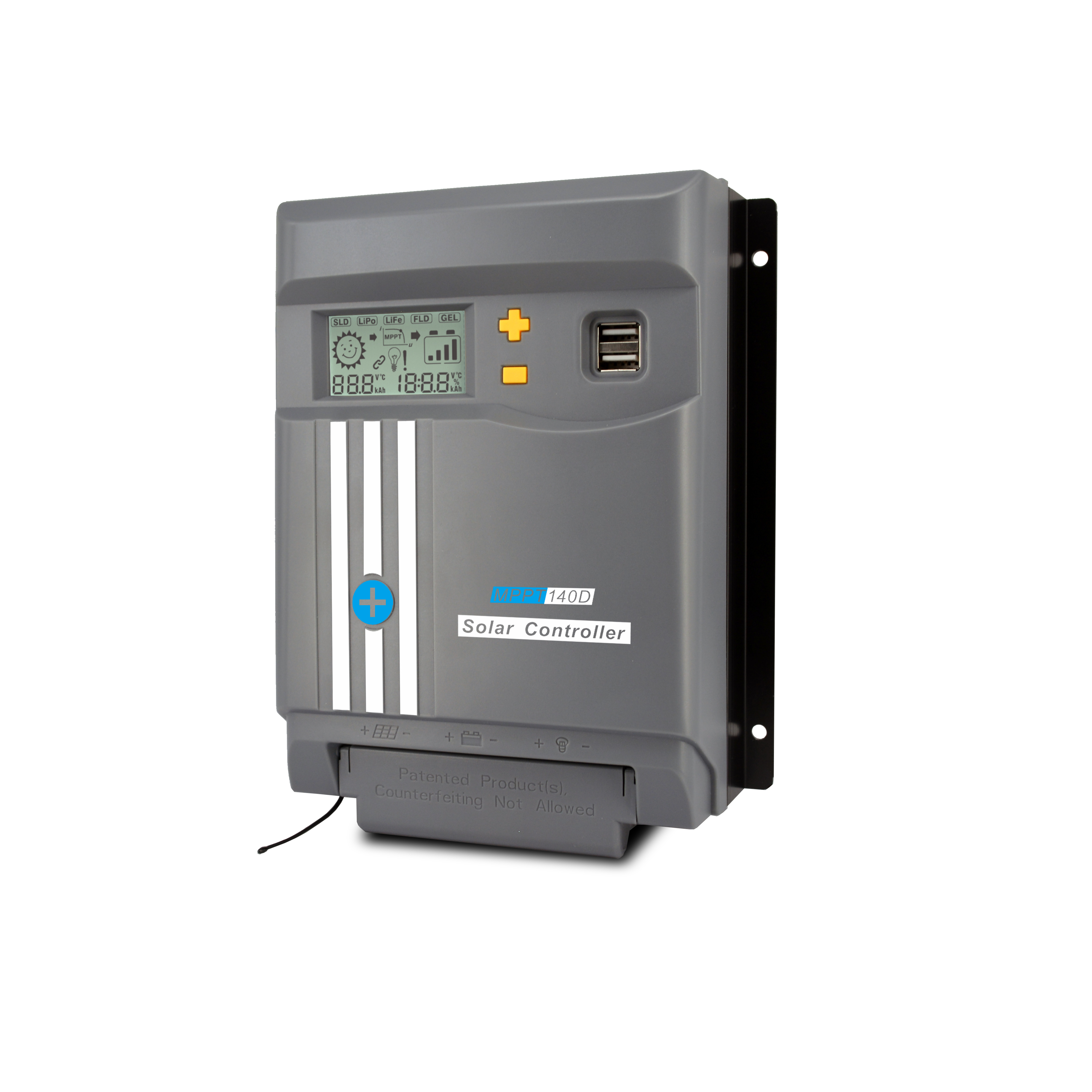40A 12V24V USB output MPPT solar charge controller with Bluetooth wifi