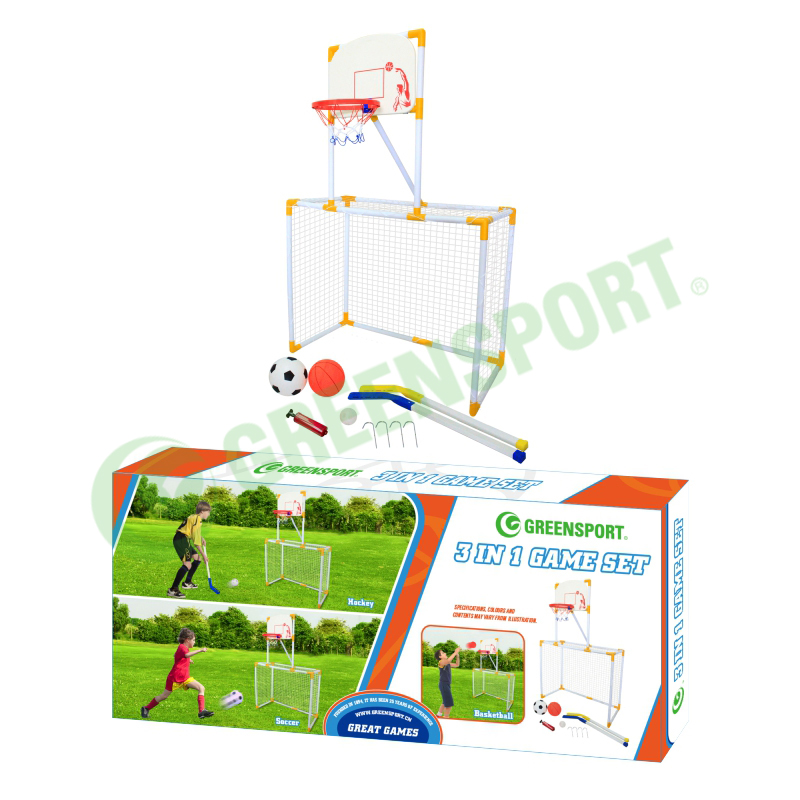 Football Hockey Basketball 3 In 1 Game Set