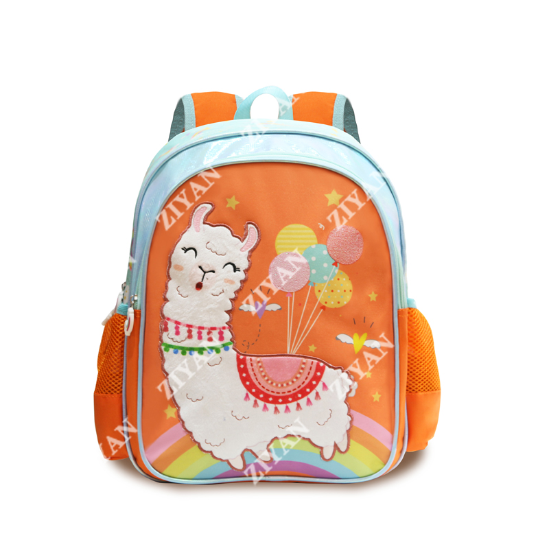 16inch Microfiber Material Alpaca School Backpack Bag