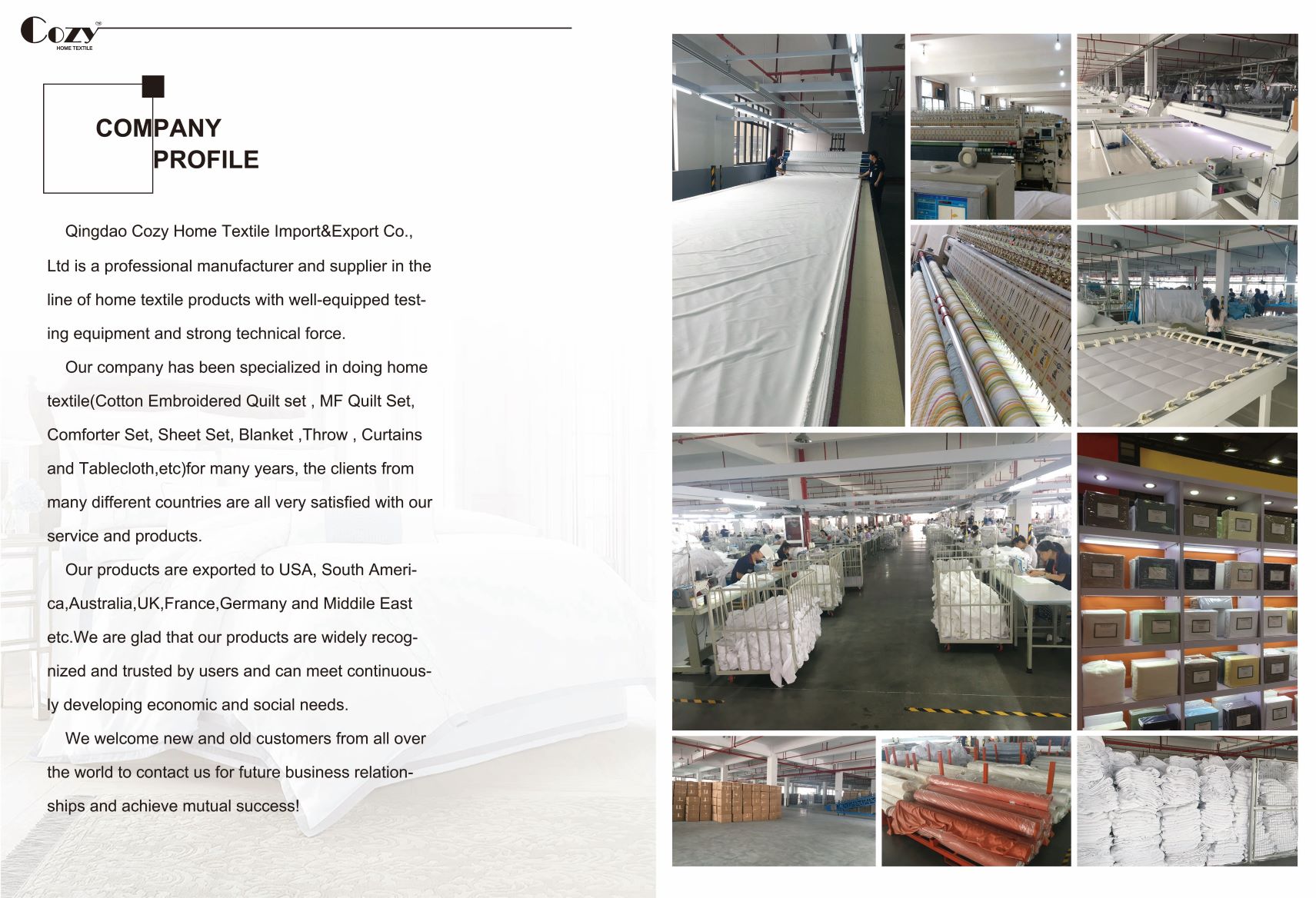Qingdao Yaxinda Home Textile Import and Export Co., Ltd. – Chemical fiber sheets 1