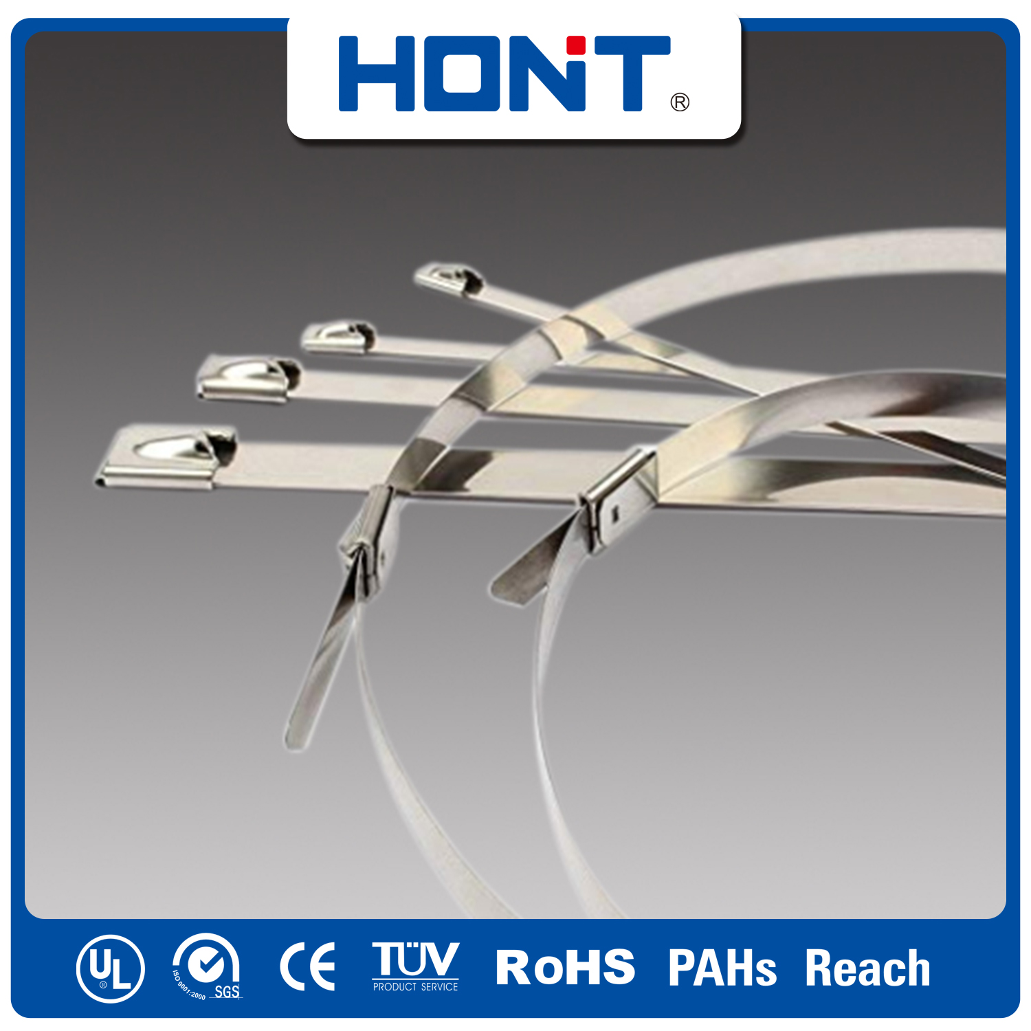 Stainless steel lock steel ball ties