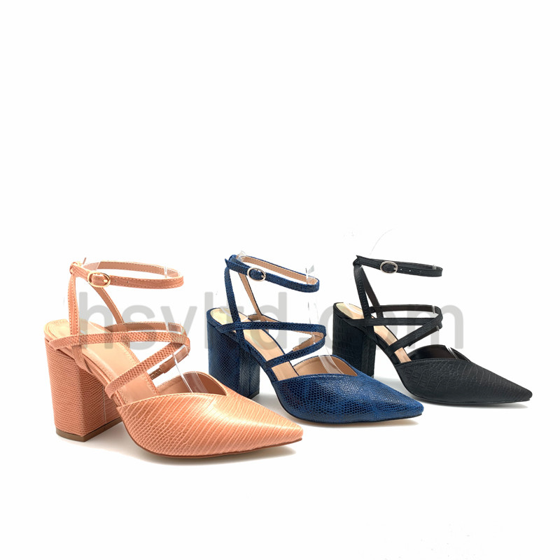 High heel with strap shoes