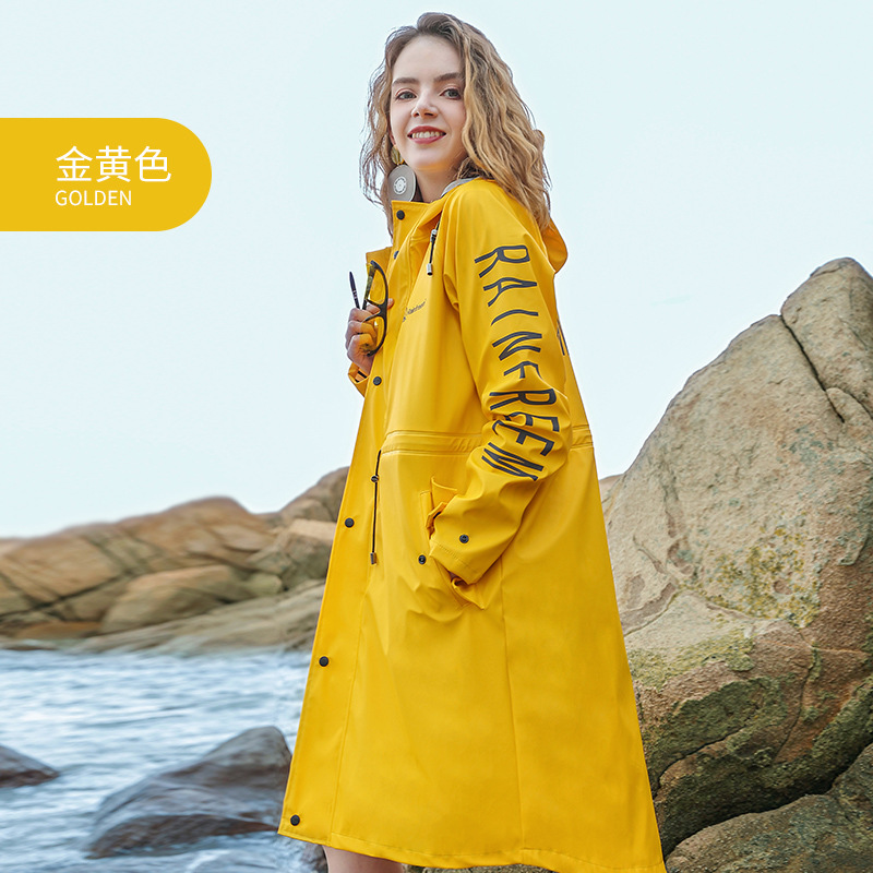Rainfreem High Quality Knitted PU Raincoat Breathable PU Raincoat Cloak