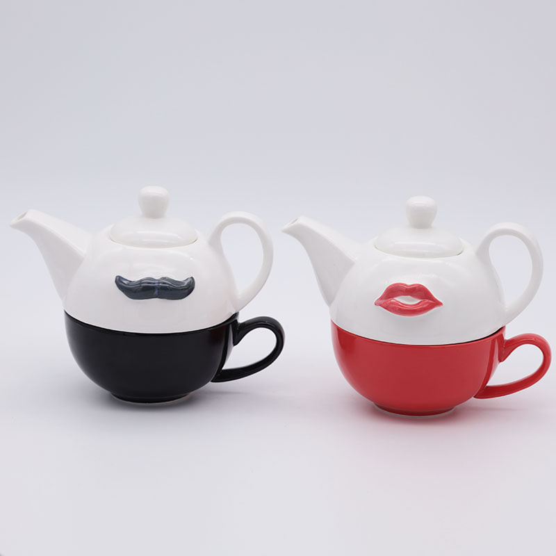 ZH-1956 daddy mustache designs tea for one set