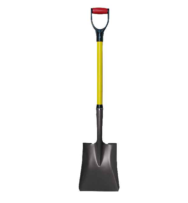 American Style Square Shovel With PVC U Grip
