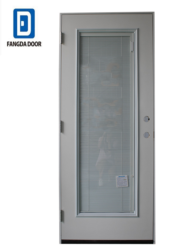 Fangda internal blinds painted white metal louver doors