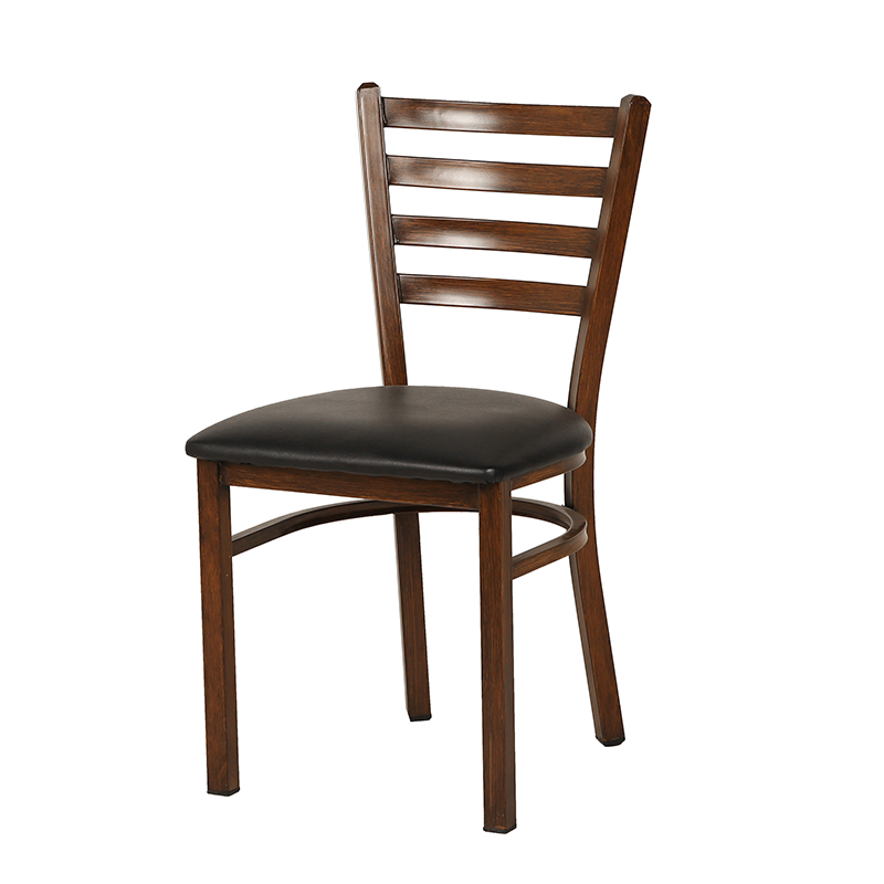 USA Classic Design Ladder Back Restaurant Coffee Shop Night Clud Metal Dining Chairs