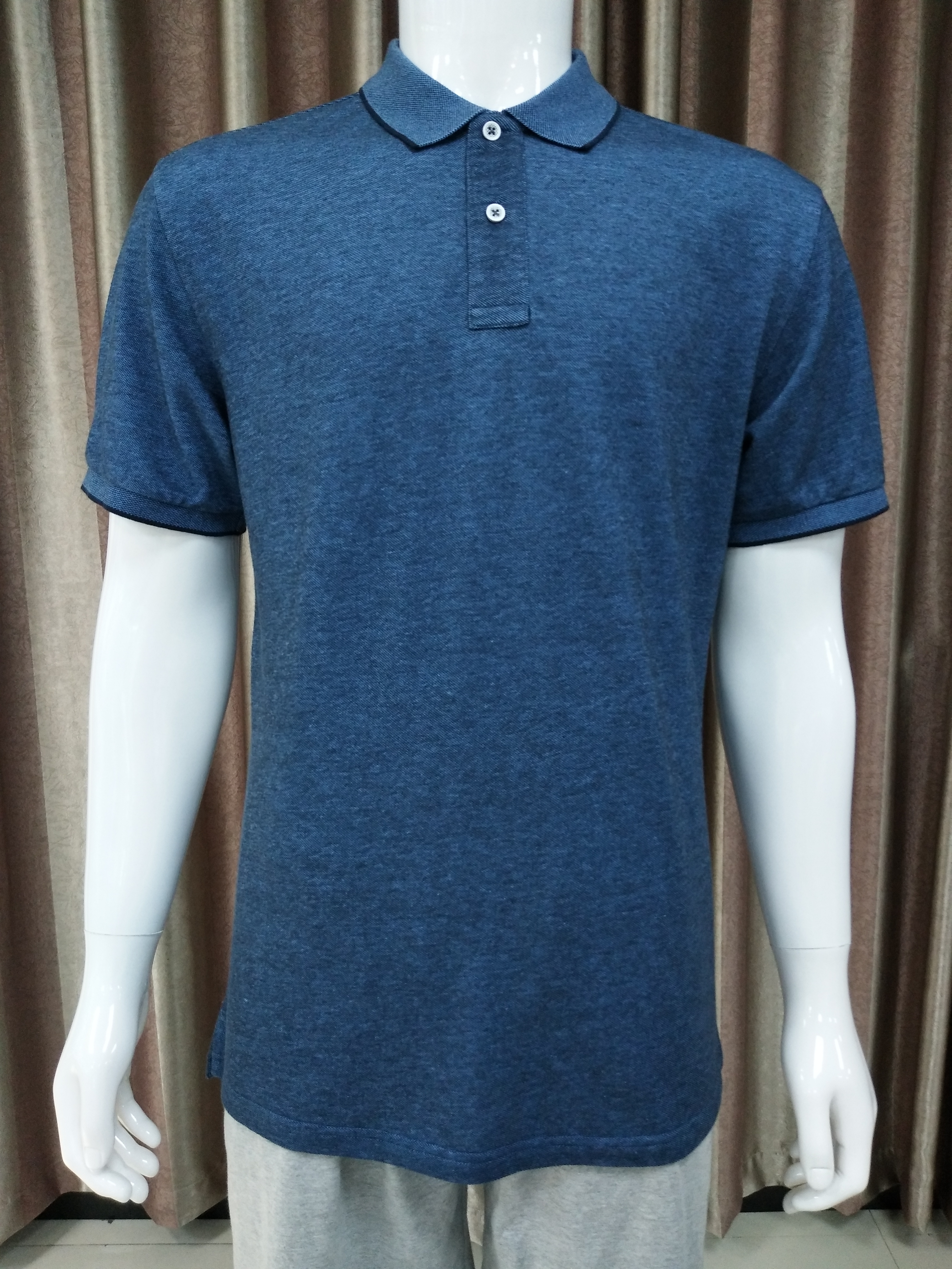 100%combed cotton jersey mens polo shirt